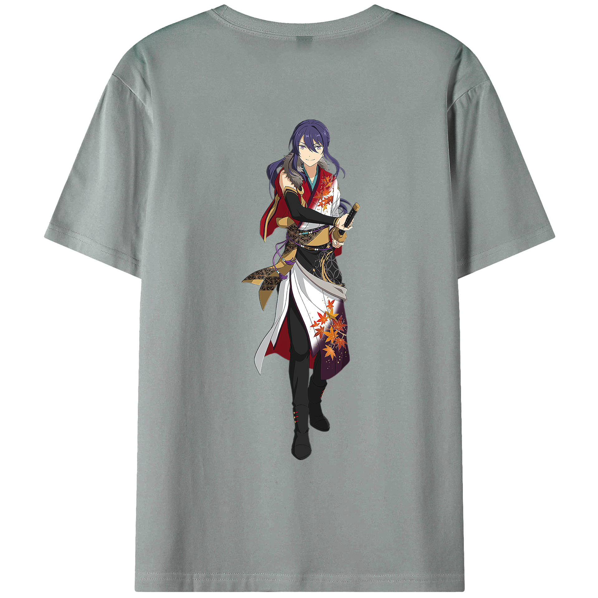 （画像用） あんさんぶるスターズ! Ensemble Stars 綿100％ メンズ半袖Tシャツ（バックプリント） 通気性